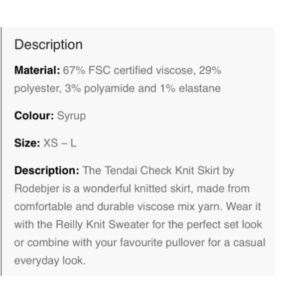 New! Rodebjer Tendai Plaid Mini Skirt | XS - Picture 8 of 9